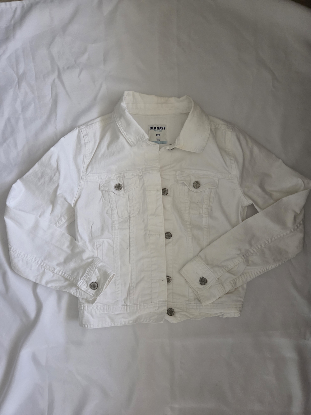 Old Navy White Denim Jacket - Girls